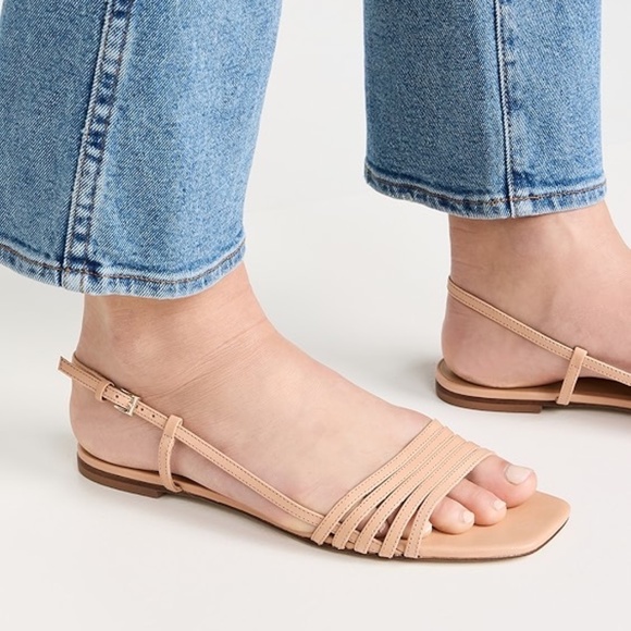 Reformation Millie Lattice Flat Slingback Sandal - Picture 1 of 3